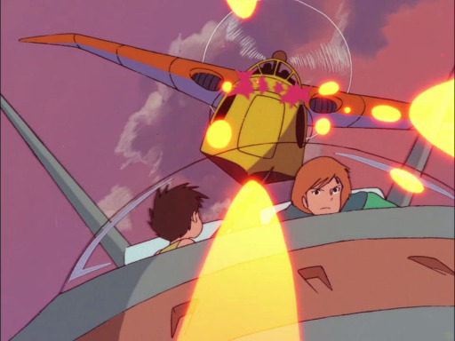 Future Boy Conan 20 dogfight